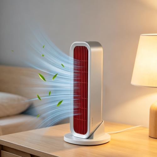 Ventilateur tour compact sans pales à 3 vitesses pour chevet - 8