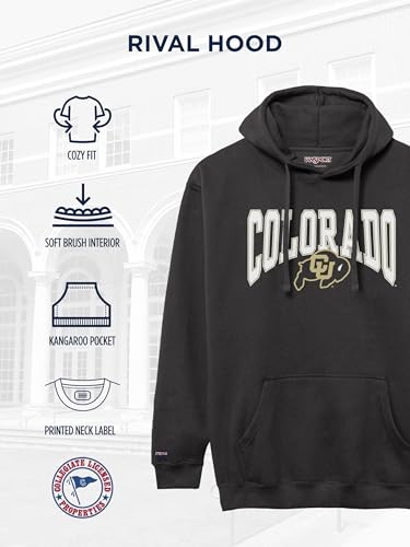 Image of JanSport NCAA Officially Licensed Rival Hoodie, Long Sleeve Unisex Sweatshirt, Cotton-Polyester Blend, Double-Layered Hood