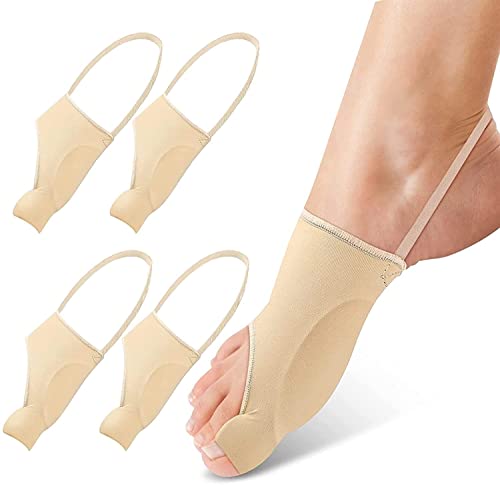 WLYPE Toe Separators for Overlapping Toes Orthopedic Bunion Splint Big Toe Bunion Pain Relief Non-Surgical Toe Bunion Corrector Hallux Valgus Toe Straighteners Day Night Support (Skin L)