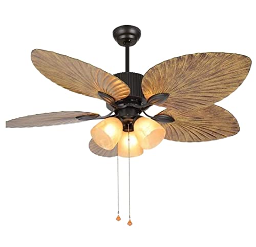 Ventilateur de plafond rétro 42 pouces avec télécommande pour salon