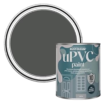 Rust-Oleum Grey uPVC Door and Window Paint In Satin Finish - Graphite 750ml