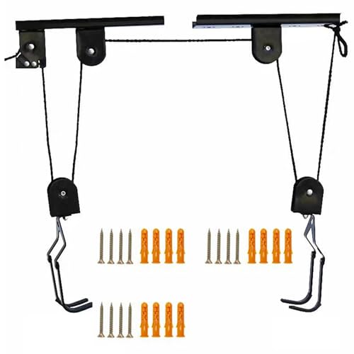 Kaeltsyn Gancho de bicicleta con diseño antideslizante para organización vertical del hogar, gancho resistente