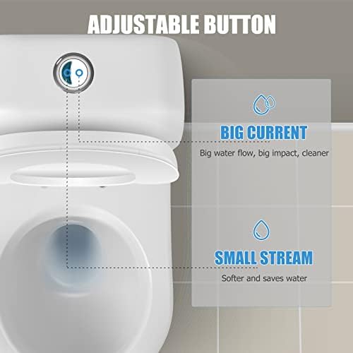 Toilet Flush Buttons Replacement Compatible with Ideal Cistern Tank, Ancable Replacement Dual Double Flush Oval Push Button for Ideal Cistern Tank
