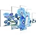 Produktbild Runa Art Bild Wohnzimmer Schlafzimmer Blumen Orchidee 5 Teilig Feng Shui Blau Wandbilder auf Vlies Leinwand 200653c
