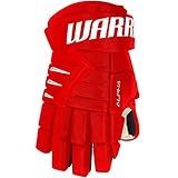 WARRIOR DX4 Senior Eishockey-Handschuhe, rot/weiß, 33 cm