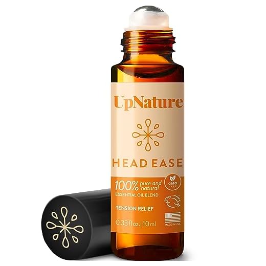 Head Ease Essential Oil Roll On Blend – Natural Head Tension Relief with Peppermint Oil, Rosemary Oil & Frankincense Oil Therapeutic Grade – Relaxing Aromatherapy Essential Oil