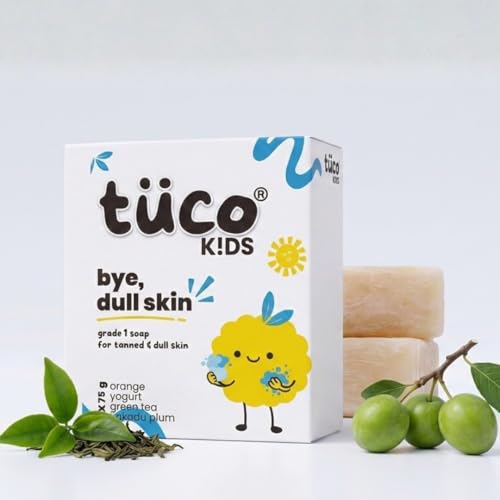 Image of Tuco Kids Soap | 2x75g | Dermatologically Tested, Gentle & Nourishing with Green Tea, Kakadu Plum | SLS & Paraben free | Ages 2-5, 5-10, 10-15