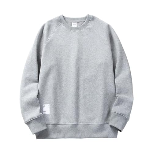 Mens Premium Sweatshirt Fashion O Neck Long Sleeve Fleece Laminated Thicken Warm Casual Loose Hoodie4