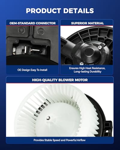 Image of KAX AC Blower Motor for Honda Civic 2001,Civic 2002-2005 1.3L /1.7L,CR-V 2002-2006, Element 2003-2011,Endeavor Galant 2004-2005,Aerio 2002-2007, HVAC Heater Blower Motor Replaces# 700005 79310S5DA01