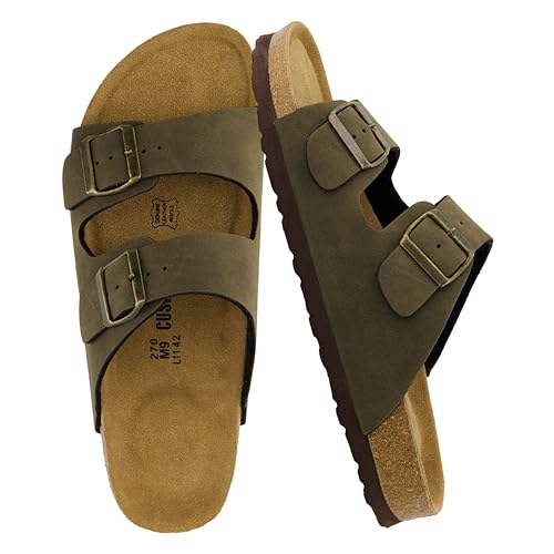 CUSHIONAIRE Lane Cork Footbed Sandals