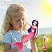 BETTINA Color Change Mermaid Doll Playset, Mermaid Princess Doll with Color-Changing Tail, Mermaid Toys with Seahorse & Accessories, Purple Hair
