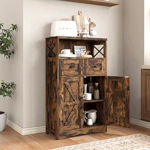 Rusticbrownfarmhousestoragecabinetwithbarndoorsandshelvesfreestandingkitchenpantrystoragecabinetcoffeebarstationcabinethutchcupboardcabinetforkitchendiningroomlivingroom Urban Country Home Decor Rustic brown farmhouse storage cabinet with barn doors and shelves freestanding kitchen pantry storage cabinet coffee bar station cabinet hutch cupboard cabinet for kitchen dining room livingroom urban country home decor