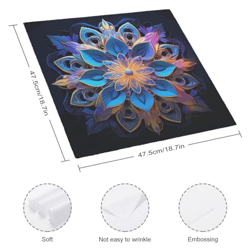 Servilletas de Tela Mandala Rectangulares 18.7" x 18.7" miniatura 2