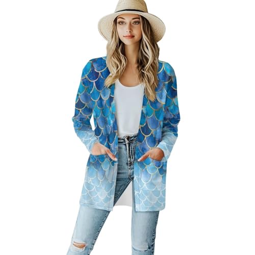 Image of Womens Open Fron Cardigan Sweaters Long Sleeve Tops Daily Coats