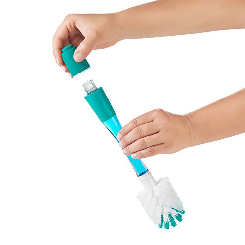 OXO Tot Soap Dispensing Bottle Brush with Stand, Teal - Thumbnail 3