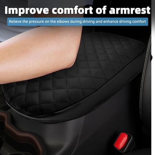 Image of Center Console Armrest Cover for Toyota RAV4 2019 2020 2021 2022 2023 2024 2025 Fully Covered Anti-Scratch Protector Interior Accessories
