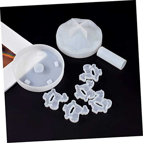 SEWACC 3 Conjuntos De Molde De Carrossel Molde De Silicone Para Vela Molde De Para Resina Decorações