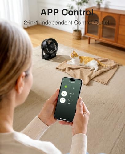Image of 15A Dual Smart Plug 4 Pack, GHome Smart Plugs that Work with Alexa and Google Home, 2-in-1 Compact Smart Outlet Timer with APP Remote Control, 2.4GHz Wi-Fi Only, No Hub Required, FCC Listed