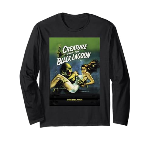 Universal Monsters Creature From The Black Lagoon Poster Long Sleeve T-Shirt
