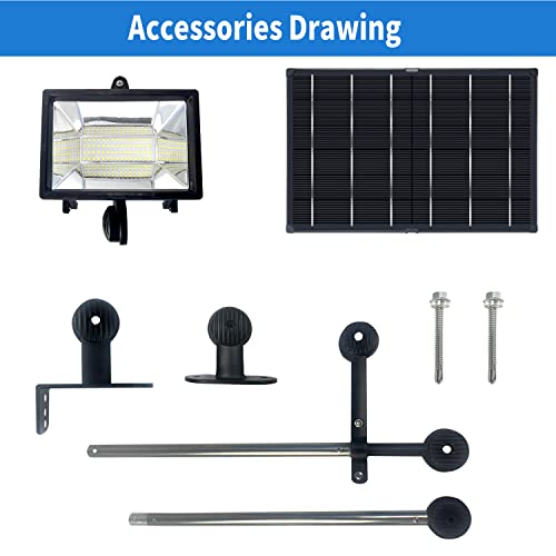 Image of Solar Sign Light, 420 LEDs 2600 Lumen Billboard Light, Sign Lighting Waterproof Commercial Sign Lights for Large Signboard, Real Estate Signs