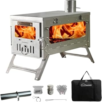 hot tent stove titanium