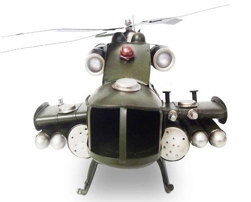 Helicoptero Exercito De Ferro Fundido Vintage Retro 40cm (CJ-019)