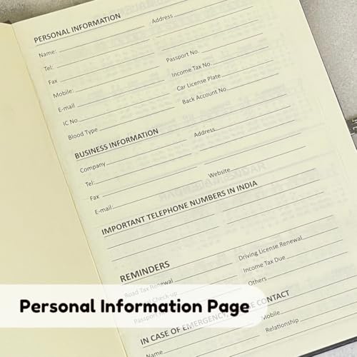 Image of Giftana 3 in 1 Personalized Diary with Pen and Keychain Gift Set for Men & Women, Leather Hardcover Diary, Customized Notebooks Diaries for Office, Employee Welcome Kit, Corporate Gifts for Employees (Black)