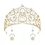 Gold Crown with Earrings Gold Crown with Earrings