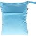 Damero Cute Travel Baby Wet and Dry Cloth Diaper Organizer Bag (Large, Light Blue)