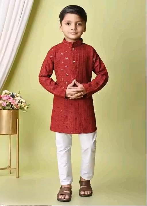 Image of Baby Boys Cotton blend dress for summer season and all seasons ||Tikki punjabi,e,p