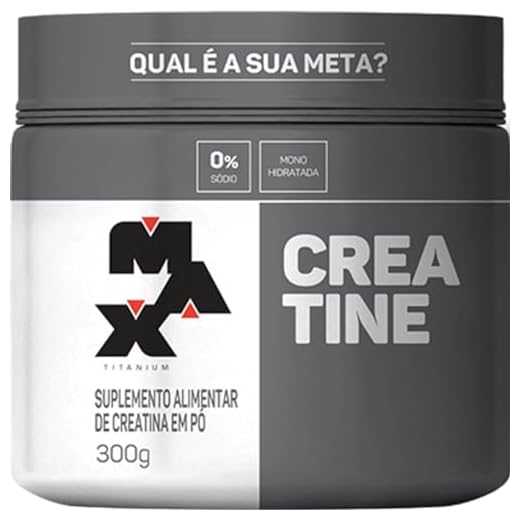 Suplemento Creatina 300g Monohidratada - Max Titanium