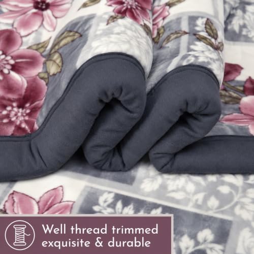 Image of Signature Special Limited Edition Super Soft Double Layered Blanket - 1100 GSM Winter Luxury - Reversible, Ultra Warm & Plush - King & Single Bed (Slate Grey, Double)