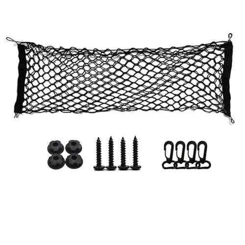 Red Maletero Coche Organizador para Skoda Kamiq (NW4 2019-2025 2026),Malla Elástica Carga con 4 Ganchos,Red Sujeción Equipaje,Accesorios Interiores,Almacenamiento,B