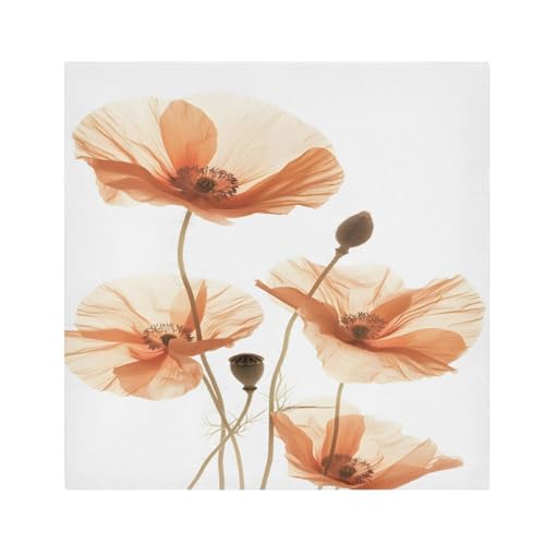 Servilletas de Tela Diseño Flores Multicolor Set x6 miniatura 1