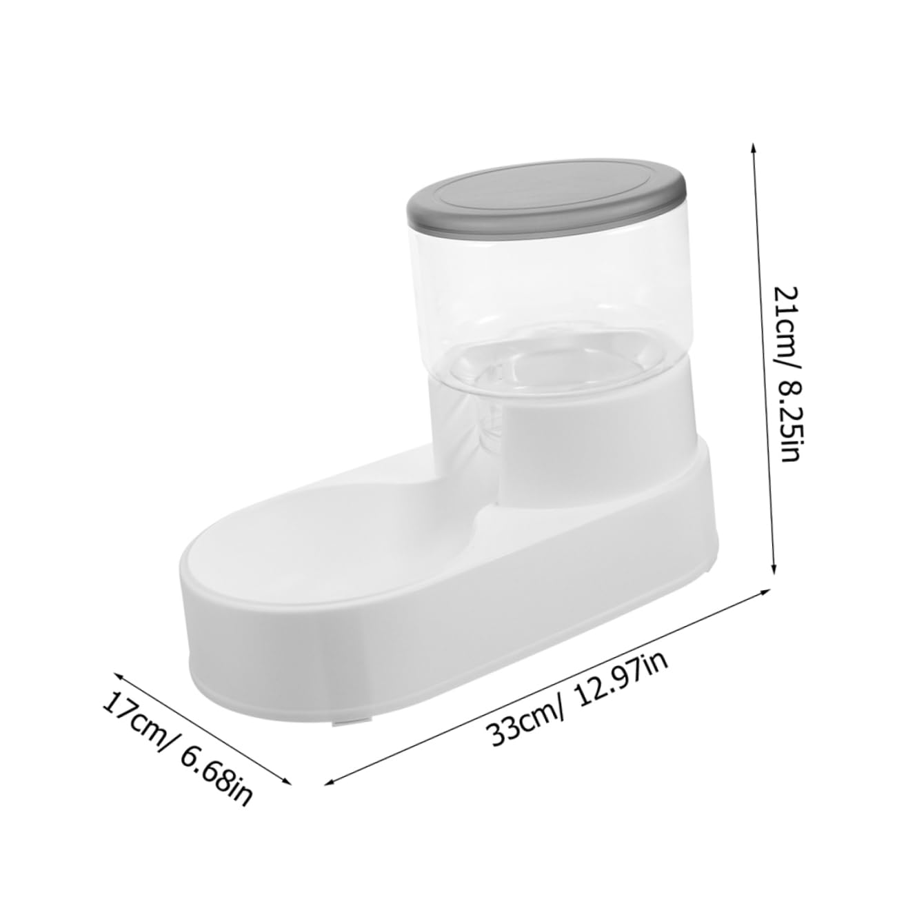 Totority Automatic Pet Feeder for Cats Dogs Water Dispenser Sturdy Plastic Material