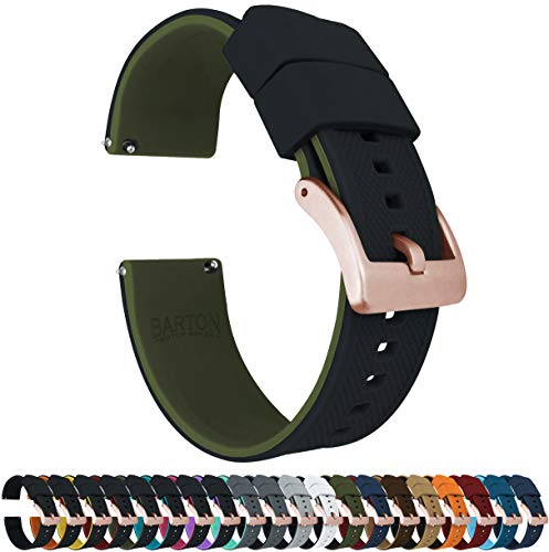 Image of BARTON Elite Silicone Watch Bands - Gold Buckle Quick Release