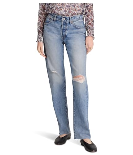 Madewell Women's Dean Easy Straight Jean in Nickelsville Wash, Nickelsville Wash, 29