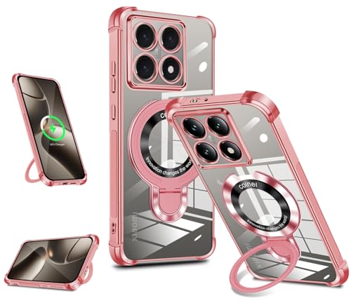 Xiaomi 14T Pro �P�[�X �N���A �c�����Ή� �����O �}�O�l�b�g���� MagSafe�Ή� �V���I�~ 14t �v�� �X�}�z�P�[�X �l�p�G�A�N�b�V���� �ϏՌ� TPU ���b�L���H �X�g���b�v�t�� �\�t�g�P�[�X ���@�\�X�^���h�t�� xiaomi 14