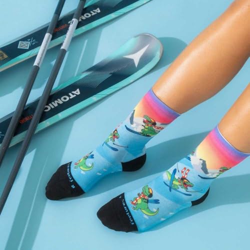 Image of Feetures Elite Light Cushion Mini Crew Sock - Sport Sock with Targeted Compression