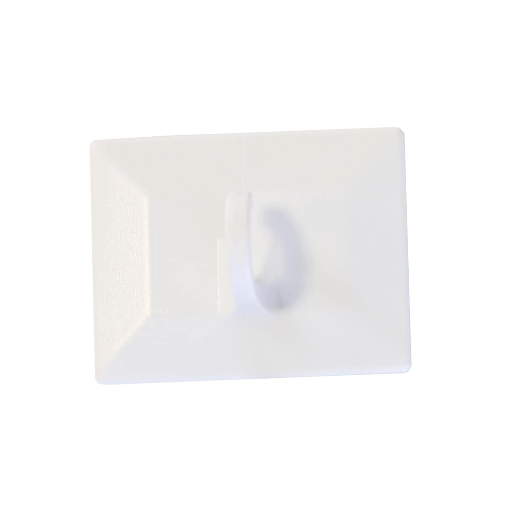 Gardinia Pack of 2 White Plastic Adhesive Hooks for Bamboo Roller Blinds and Decoration