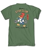 Riot Society Woody Woodpecker's Gym Club Mens T-Shirt - Military Green, XX-Large