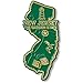 New Jersey State Map Magnet
