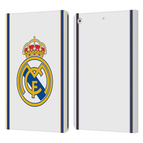 Étui iPad 10.2 Real Madrid Évitez les Rayures Housse Portefeuille Cuir Antichoc