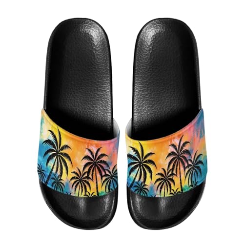 Image of Open Toe Slippers for Women Rubber Slides Womens Sandal Slippers