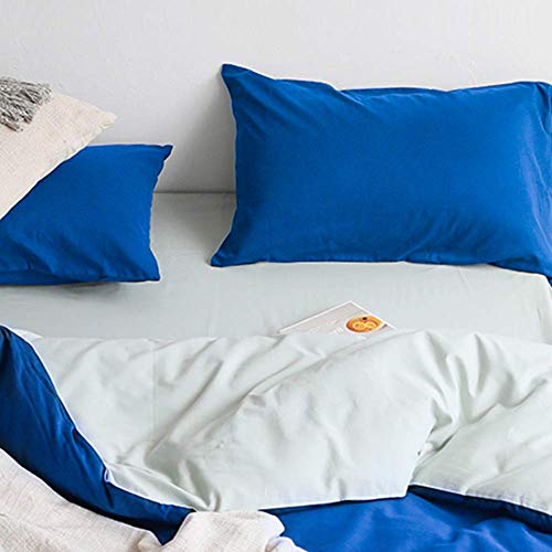 FLXXIE 2 Pack Microfiber Queen Pillow Cases, 1800 Super Soft Pillowcases with Envelope Closure, Wrinkle, Fade and Stain Resistant Pillow Covers, 20x30, Royal Blue