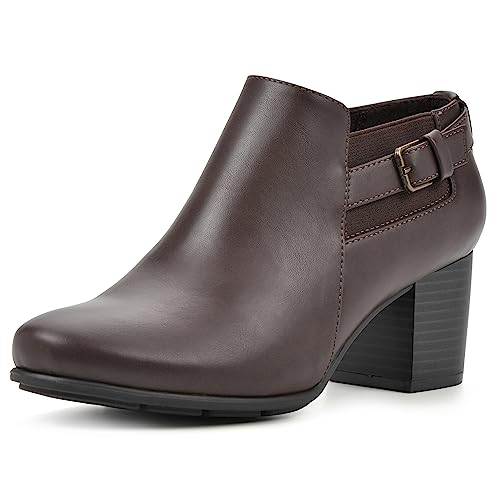 WHITE MOUNTAIN Women's Shoes Noah Block Heel Bootie