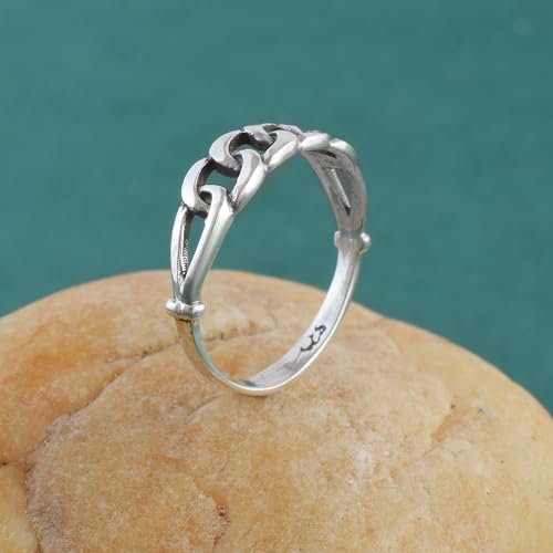 Image of 925 Sterling Silver Plain Band Ring for Men & Women | Pure Silver Unisex | Hallmarked Silver Ring for Daily Use | Gift for him her | Chandi Ring | Thumb Ring |Couple Rings