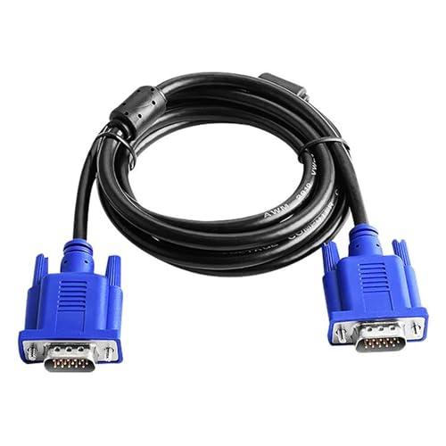 VGA Cable 6 Feet, Male to Male VGA Monitor Cable, 1080P@60Hz Full HD High Resolution, for Video Transmission Cable, for Computer, Laptop, Projector & Display, Ideal for Office or Home Use