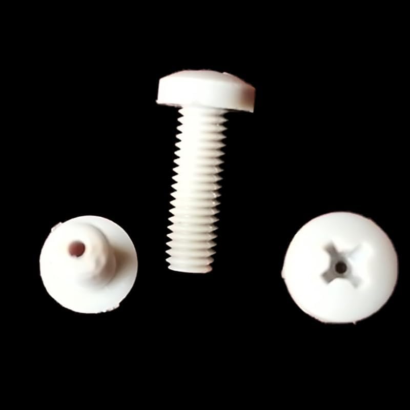 1pcs M2.5 PEEK Resin pan headle stomata hole vacuum screws Cross round head hollow exhaust bolts Threaded nails - (Size: M2.5, Length: 6mm)