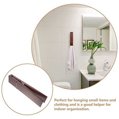 TOPBATHY Wooden Towel Rack Multi-Function Clips for Bathroom Decor Large Sturdy Clothespin Clips for Towels and Clothes - Image 4